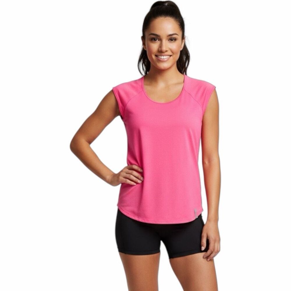 UNDER ARMOUR Women’s Pink Sleeveless HeatGear Cut Out Back Tank Top Small